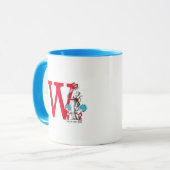 Mug Dr. Seuss Chat dans le Chapeau, Chose Un Monogramm (Devant gauche)