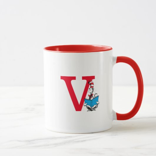 Mug Dr. Seuss Chat dans le Chapeau - Monogramme de Lec (Droite)