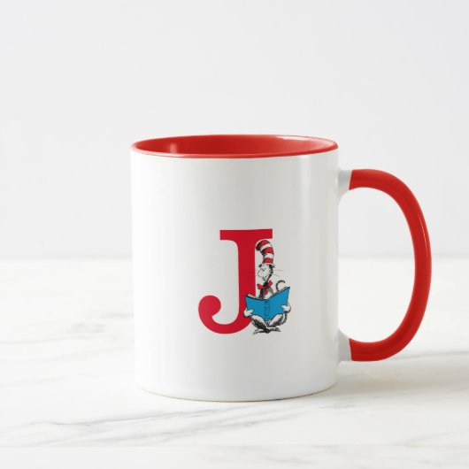 Mug Dr. Seuss Chat dans le Chapeau - Monogramme de lec (Droite)