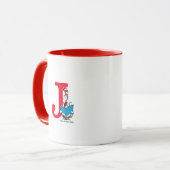 Mug Dr. Seuss Chat dans le Chapeau - Monogramme de lec (Devant gauche)