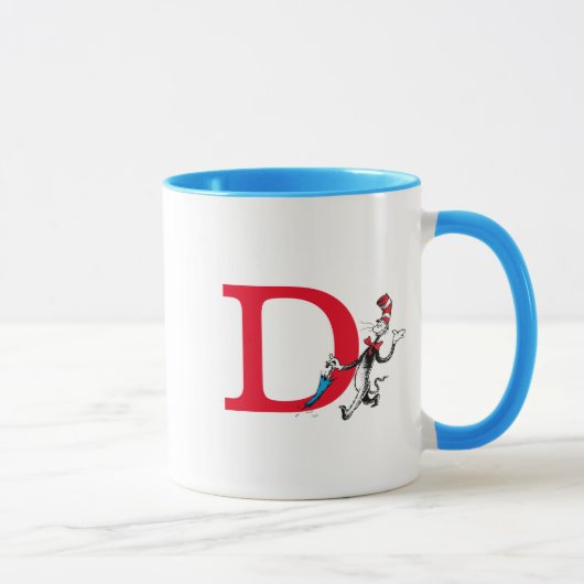Mug Dr. Seuss Chat dans le Chapeau Parapluie Marche Mo (Droite)