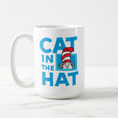 Mug Dr Seuss | Chat dans le logo du Casquette (Gauche)