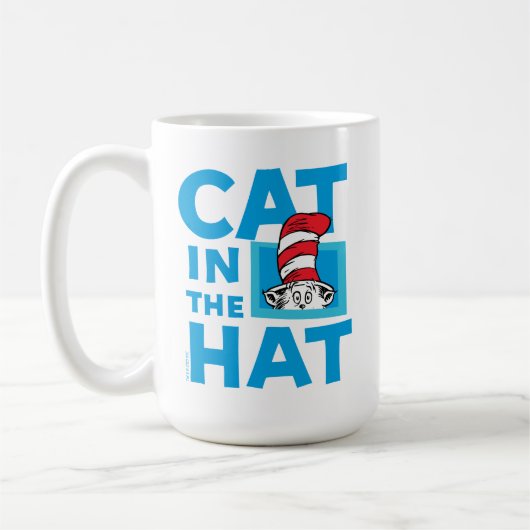 Mug Dr Seuss | Chat dans le logo du Casquette (Gauche)