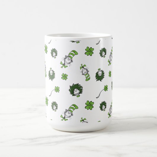 Mug Dr Seuss | Chat dans le Motif Casquette Clover (Centre)