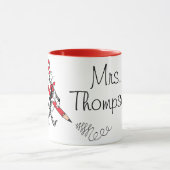 Mug Dr Seuss | Chat dans le nom écrit du Casquette (Centre)
