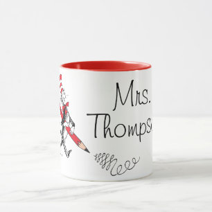 Mug Dr Seuss Chat dans le nom écrit du Casquette