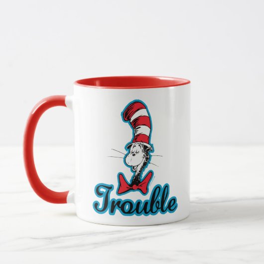 Mug Dr Seuss | Chat dans le problème du Casquette (Gauche)