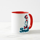 Mug Dr Seuss | Chat dans le problème du Casquette (Devant droit)