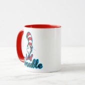 Mug Dr Seuss | Chat dans le problème du Casquette (Devant gauche)