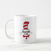 Mug Dr Seuss | Chat en Casquette - Enseignant Je suis (Gauche)