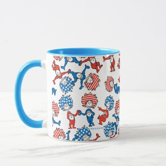 Mug Dr Seuss | Chose Une Chose Deux Motifs du drapeau  (Gauche)