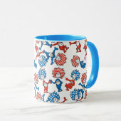 Mug Dr Seuss | Chose Une Chose Deux Motifs du drapeau  (Devant droit)