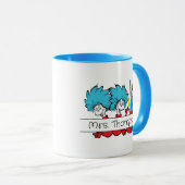 Mug Dr. Seuss | Chose Une Chose Deux Nom d'enseignant (Devant droit)