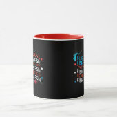 Mug Dr. Seuss | Graphique du drapeau américain Red Fis (Centre)