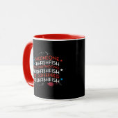 Mug Dr. Seuss | Graphique du drapeau américain Red Fis (Devant gauche)