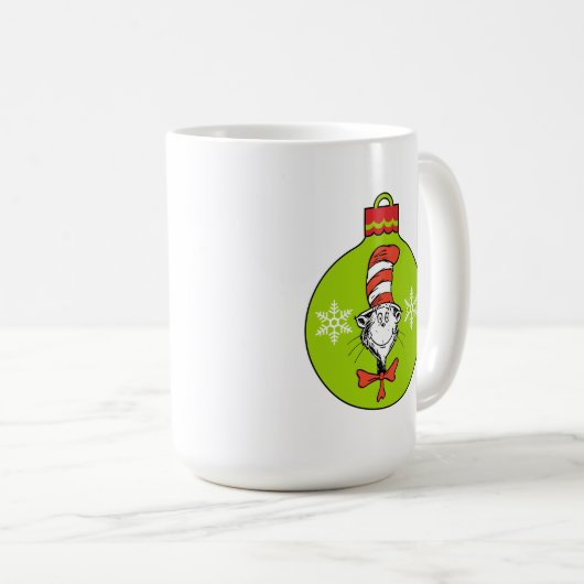 Mug Dr Seuss | Grinch | Chat dans l'ornement Casquette (Devant droit)