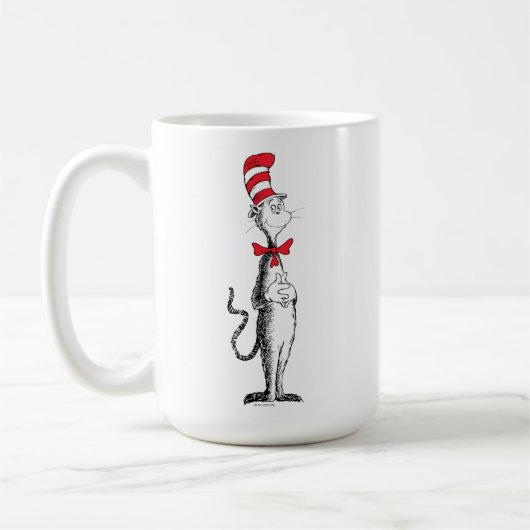 Mug Dr. Seuss I Chat dans le Casquette debout haut (Gauche)