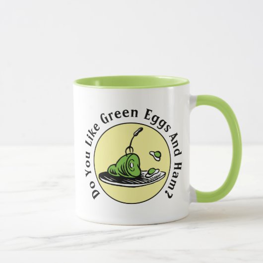 Mug Dr. Seuss | Icône des œufs verts et du jambon (Droite)