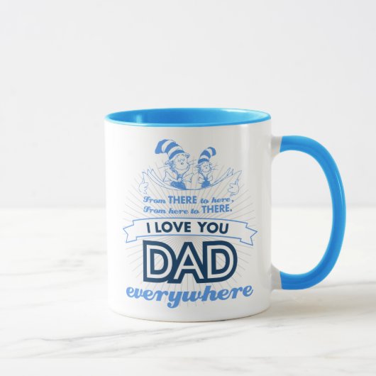 Mug Dr Seuss | Je t'aime Papa partout (Droite)
