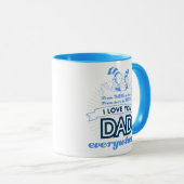 Mug Dr Seuss | Je t'aime Papa partout (Devant droit)