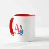 Mug Dr. Seuss Le Chat dans le Chapeau - Monogramme A d (Devant gauche)