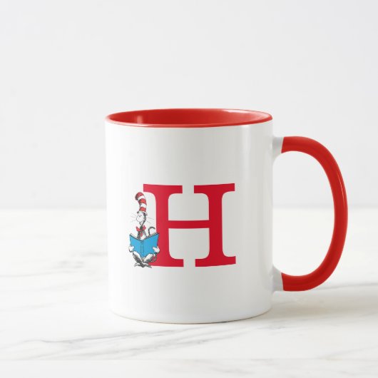 Mug Dr. Seuss Le Chat dans le Chapeau - Monogramme de (Droite)