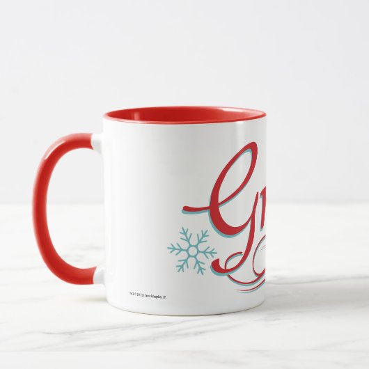 Mug Dr. Seuss | Le Grinch - Script Rouge et Bleu (Gauche)