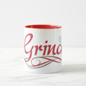 Mug Dr. Seuss | Le Grinch - Script Rouge et Bleu (Centre)