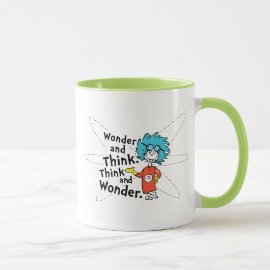 Mug Dr Seuss | Merveilleuse et réfléchis. Pensez et ét (Droite)