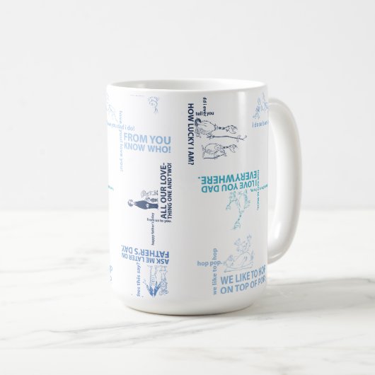 Mug Dr Seuss | Motif de devis Fête des pères (Devant droit)