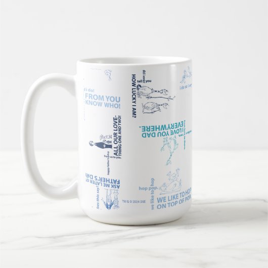 Mug Dr Seuss | Motif de devis Fête des pères (Gauche)