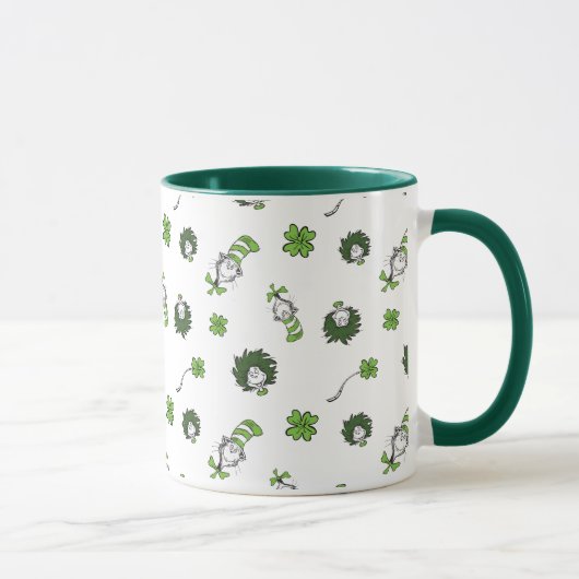 Mug Dr. Seuss | Motif Trèfle Chat Chapeauté (Droite)