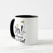 Mug Dr. Seuss | Oh, les endroits que vous irez ! Rétro (Devant gauche)