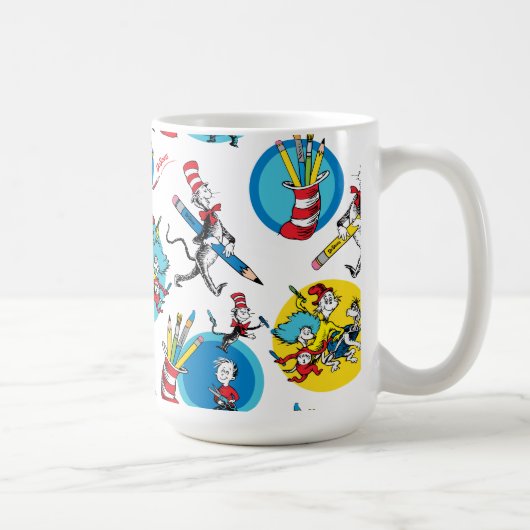 Mug Dr. Seuss | Personnages au crayon motif (Droite)