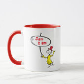 Mug Dr. Seuss | Sam-I-Am tenant une pancarte (Gauche)