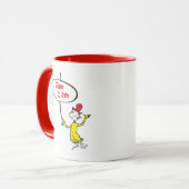 Mug Dr. Seuss | Sam-I-Am tenant une pancarte (Devant gauche)