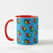 Mug Dr Seuss | The Grinch | Motif de couronne de Noël (Gauche)