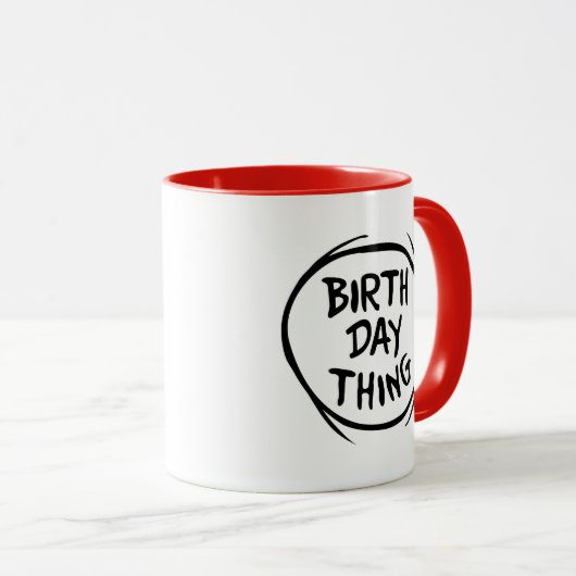 Mug Dr. Seuss Thing One Thing Two - Birthday Thing (Devant droit)