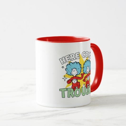 Mug Dr Seuss | Une Chose Deux Ici, C'Est Difficile (Devant droit)