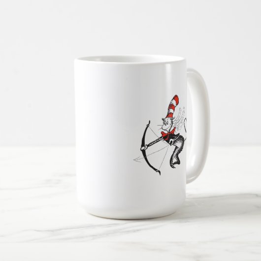 Mug Dr. Seuss Valentine | Chat dans le Cupid Casquette (Devant droit)