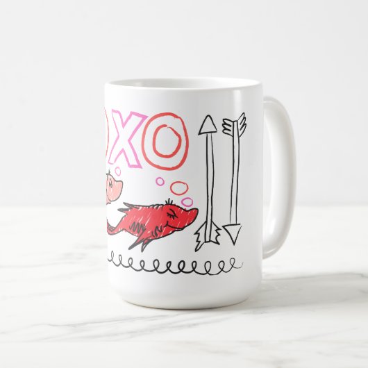 Mug Dr. Seuss Valentine | Conception XOXO (Devant droit)