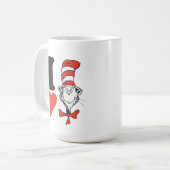Mug Dr. Seuss Valentine | I Heart The Cat in the Hat (Devant gauche)