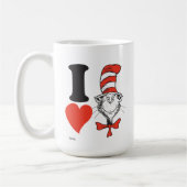 Mug Dr. Seuss Valentine | I Heart The Cat in the Hat (Gauche)
