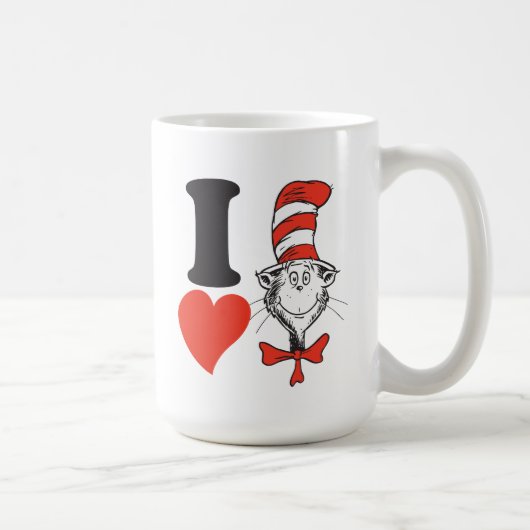 Mug Dr. Seuss Valentine | I Heart The Cat in the Hat (Droite)
