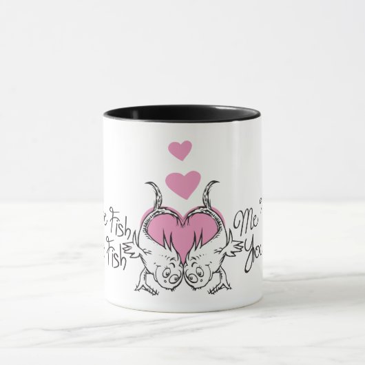 Mug Dr. Seuss Valentine | Un poisson deux poissons (Centre)