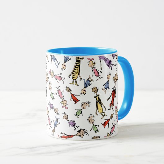 Mug Dr. Seuss Whoville Characters Festive Pattern (Devant droit)