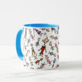 Mug Dr. Seuss Whoville Characters Festive Pattern (Devant gauche)