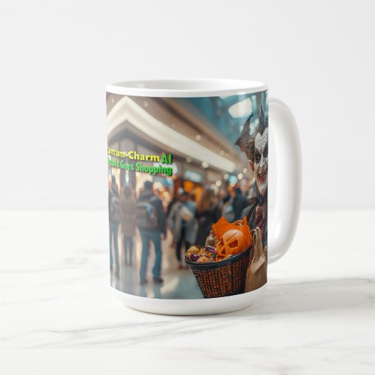 Mug Dracula Goes Shopping (Devant droit)