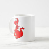 Mug dragon302 CARTOON ROUGE DRAGON CUTE HAPPY KIDS GRA (Devant gauche)