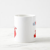 Mug dragon302 CARTOON ROUGE DRAGON CUTE HAPPY KIDS GRA (Centre)